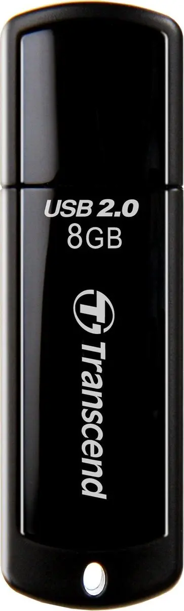 Transcend JetFlash 350 TS8GJF350 USB-Stick 8GB - Zwart