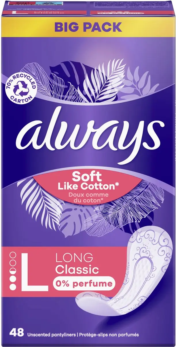 Always Soft Like Cotton Inlegkruisjes 240 Stuks - Wit - afbeelding 6 van 6