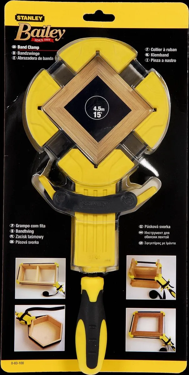 Stanley 4.5/15m Bandspanner 0-83-100 - Zwart/Grijs