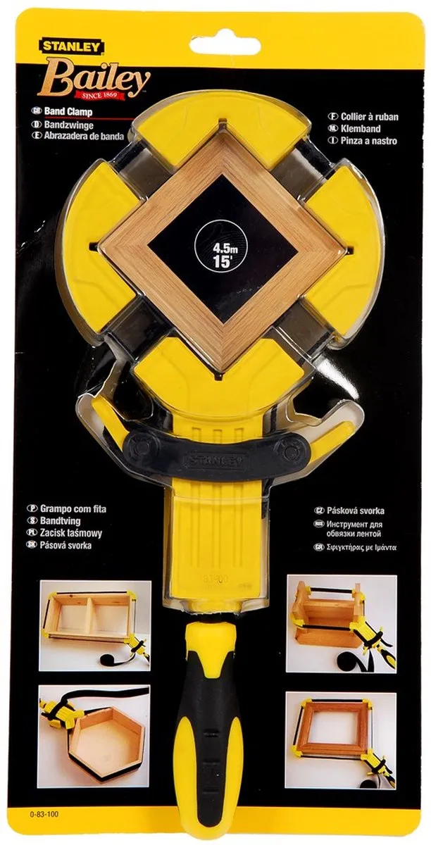 Stanley 4.5/15m Bandspanner 0-83-100 - Zwart/Grijs