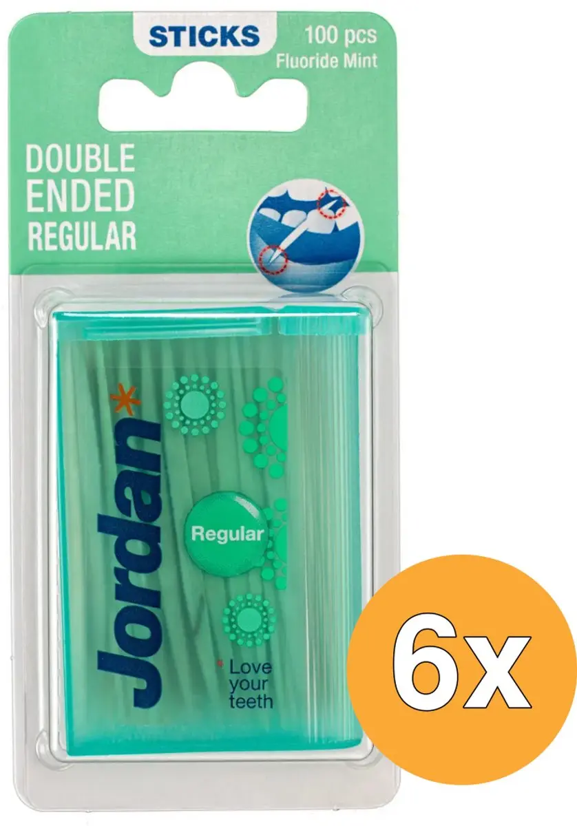 Jordan Tandenstokers Groen - 6 Stuks