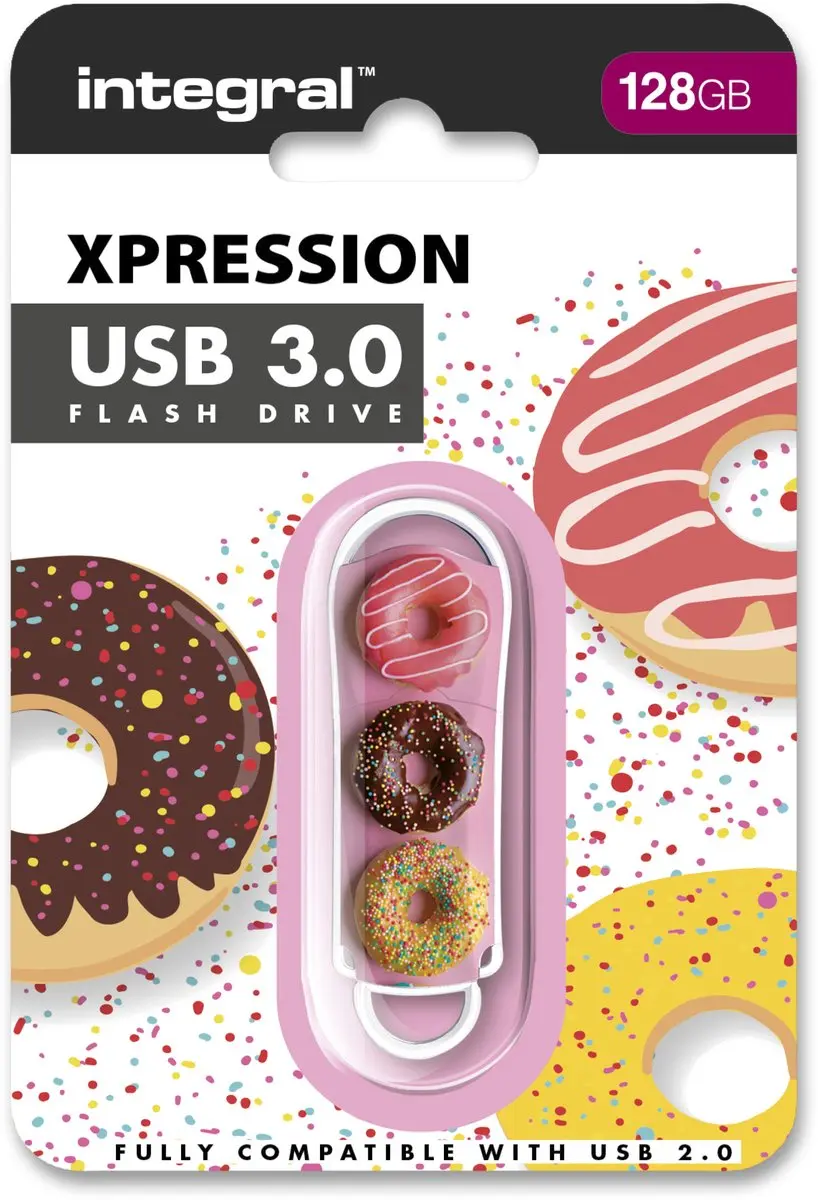 Integral INFD128GBXPRDOUGH3.0 USB-stick 128GB - Meerkleurig - afbeelding 6 van 6