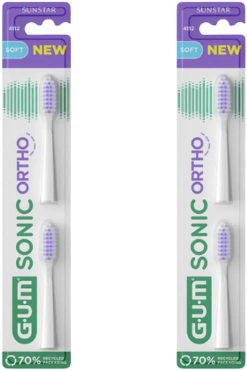 GUM Sonic Ortho Opzetborstels