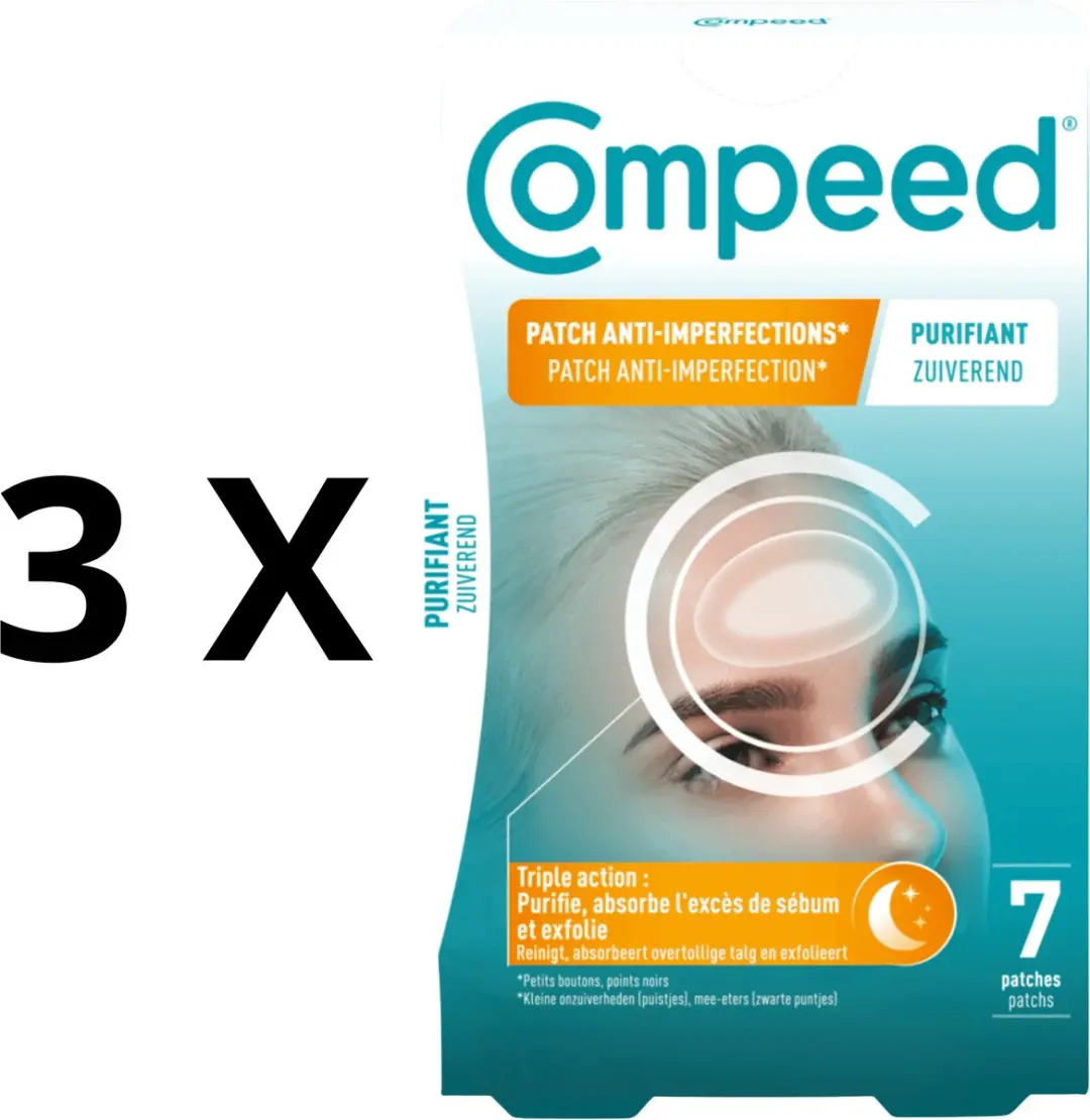 Compeed Anti-Imperfection Zuiverende Nachtpleisters 21 Stuks