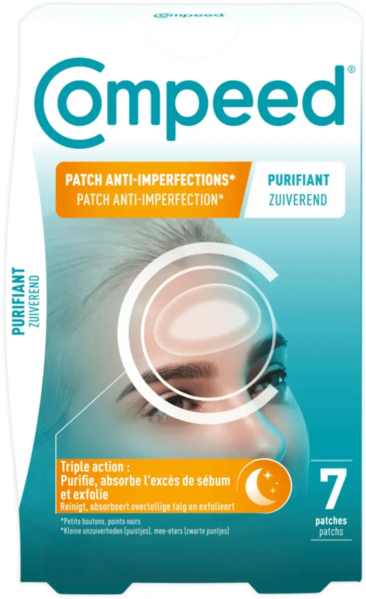 Compeed Anti-Imperfection Zuiverende Nachtpleisters 21 Stuks