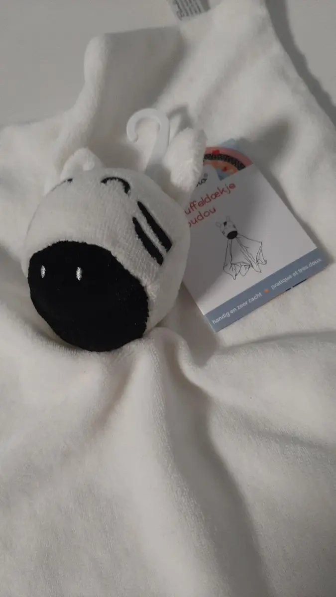 Bambino Knuffeldoekje Paardje Zebra - Wit