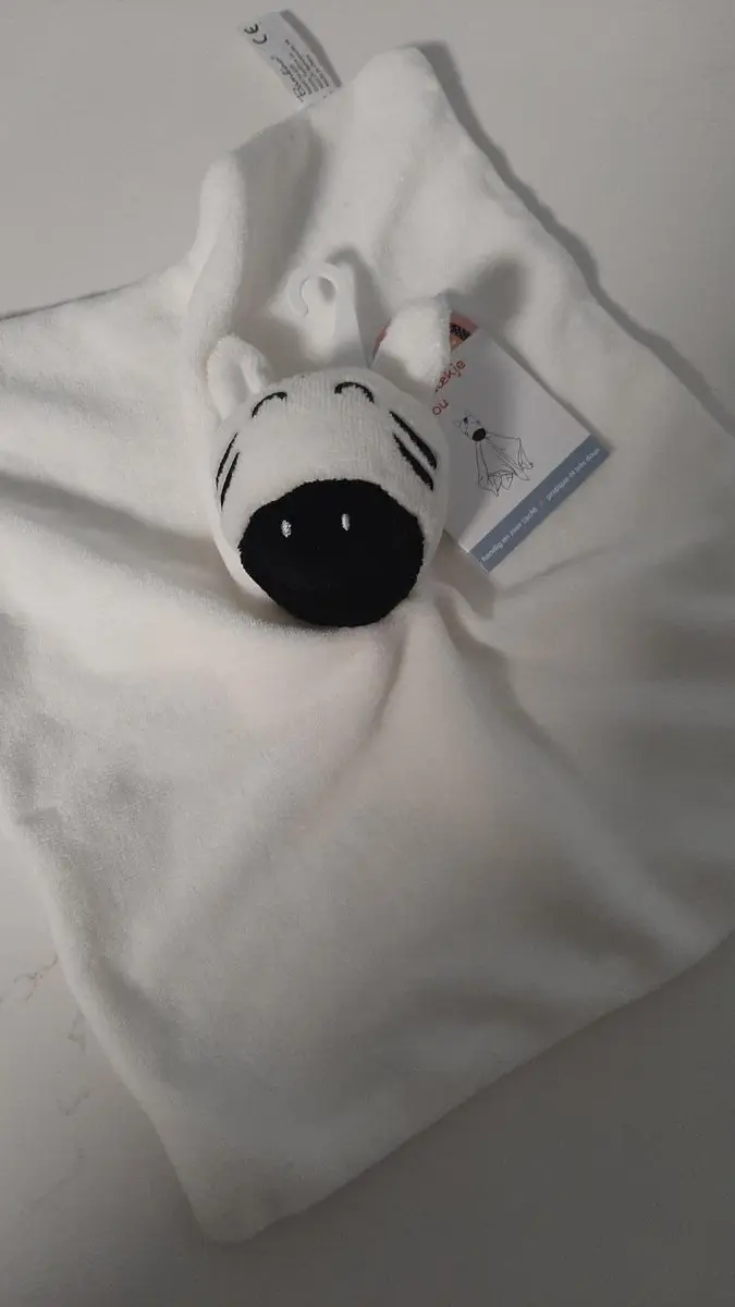 Bambino Knuffeldoekje Paardje Zebra - Wit