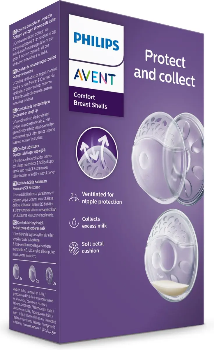 Philips Avent SCF157/02 Borstschelpen - 2 Stuks - Transparant