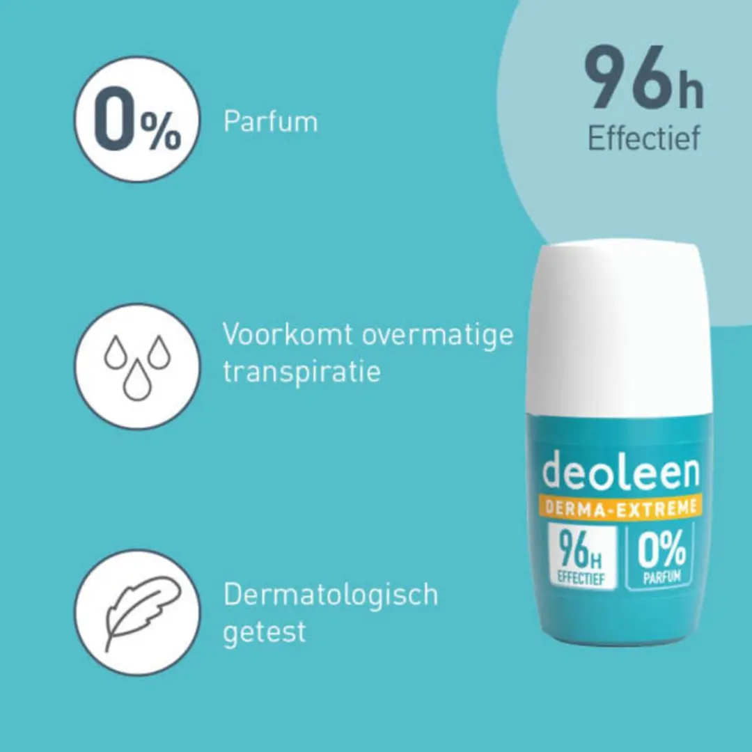 Deoleen Anti-Transpirant Roller 50ml - 3 Stuks