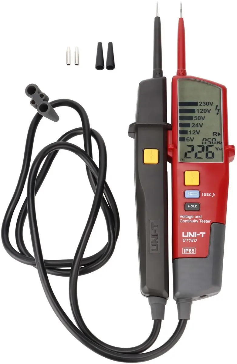 UNI-T UT18D Spannings- en Continuïteitstester - IP65 CAT IV 600V - afbeelding 6 van 6