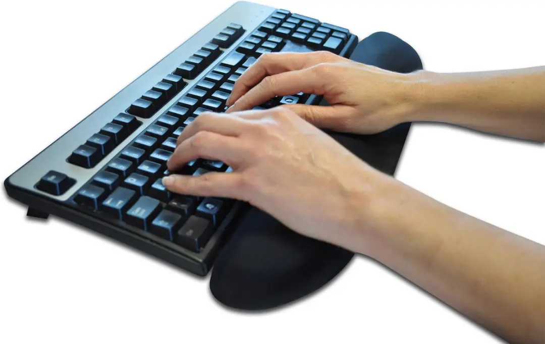 Keyboard polssteun memoryfoam zwart
