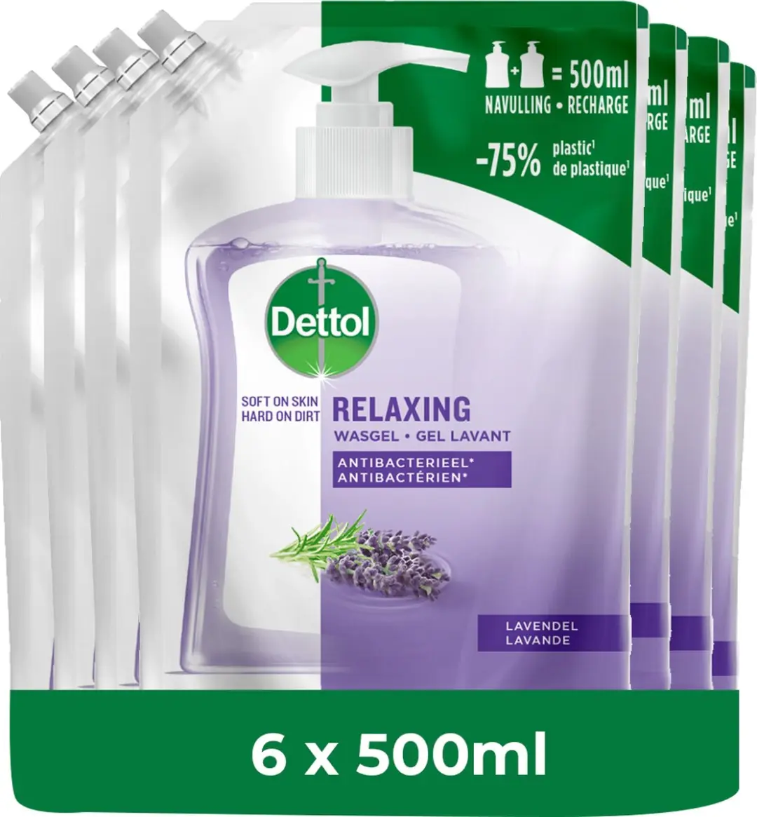 Dettol Handzeep Antibacterieel Navulling Relaxing Lavender