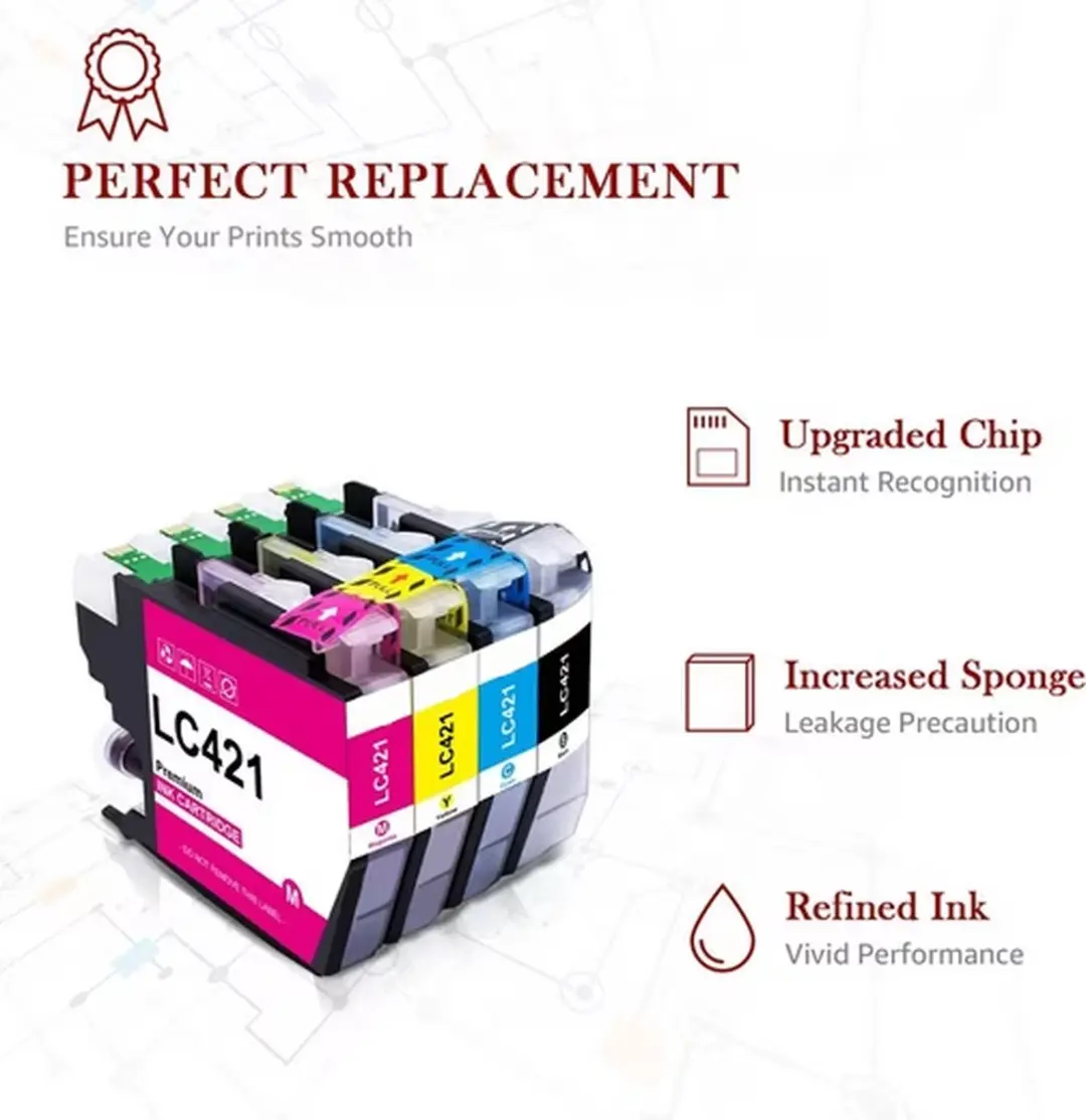 weCare LC-421XL Multipack Inktcartridges - 4 Stuks