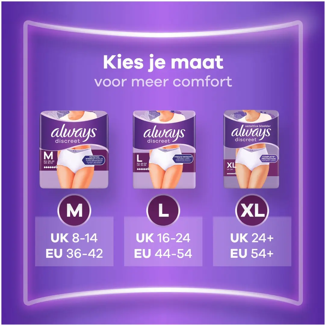 Always Discreet Broekjes M - 26 Stuks