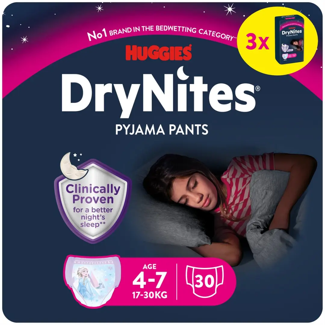 DryNites Luierbroekjes Meisjes 4-7j 17-30kg