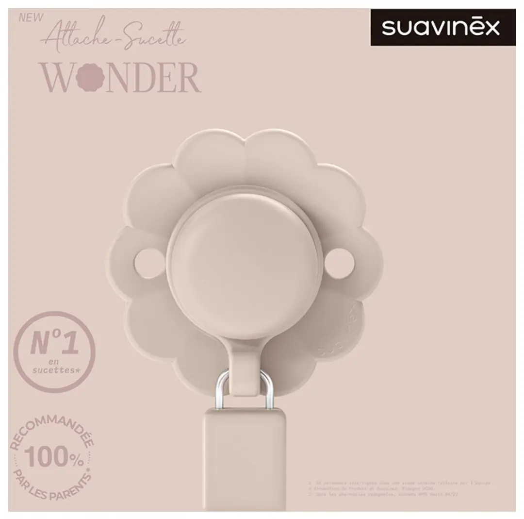 Suavinex Wonder Fopspeenkoord Mauve Chalk