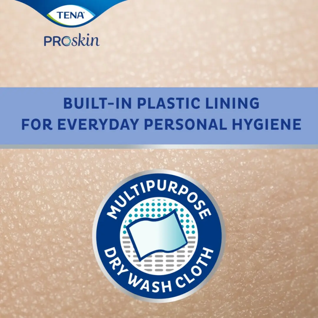 TENA Wash Glove With Plastic Lining 175cl