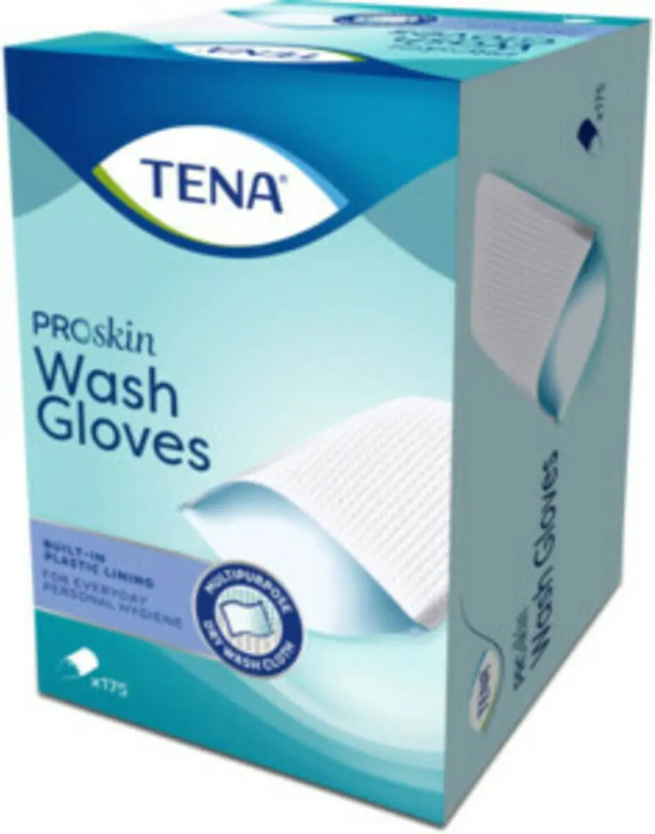TENA Wash Glove With Plastic Lining 175cl