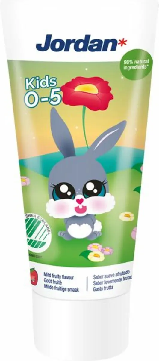 Jordan Tandpasta Kids 0-5 jaar - 15x50ml - afbeelding 6 van 6