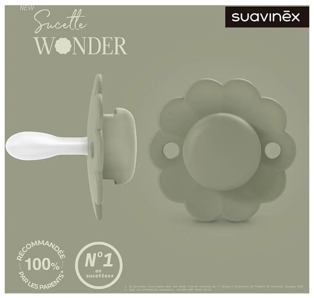 Suavinex Wonder SX Pro Fopspeen Symmetrisch 6-18Mnd - Hedge Green