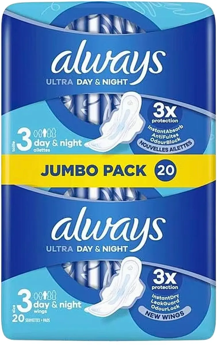 Always Ultra Day & Night Maandverband - 20 Stuks