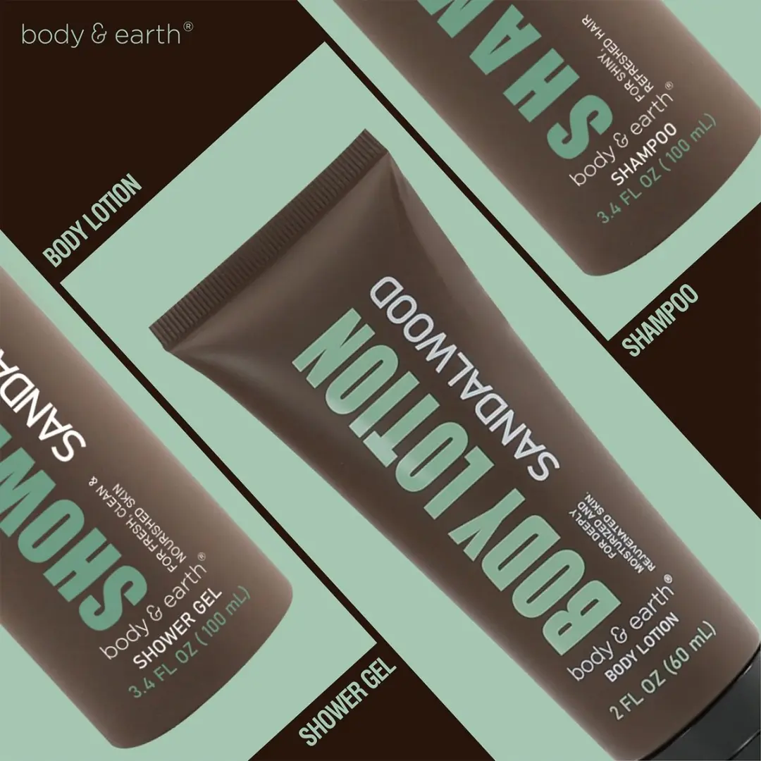 Body & Earth Sandalwood Wellness Giftset - 260ml