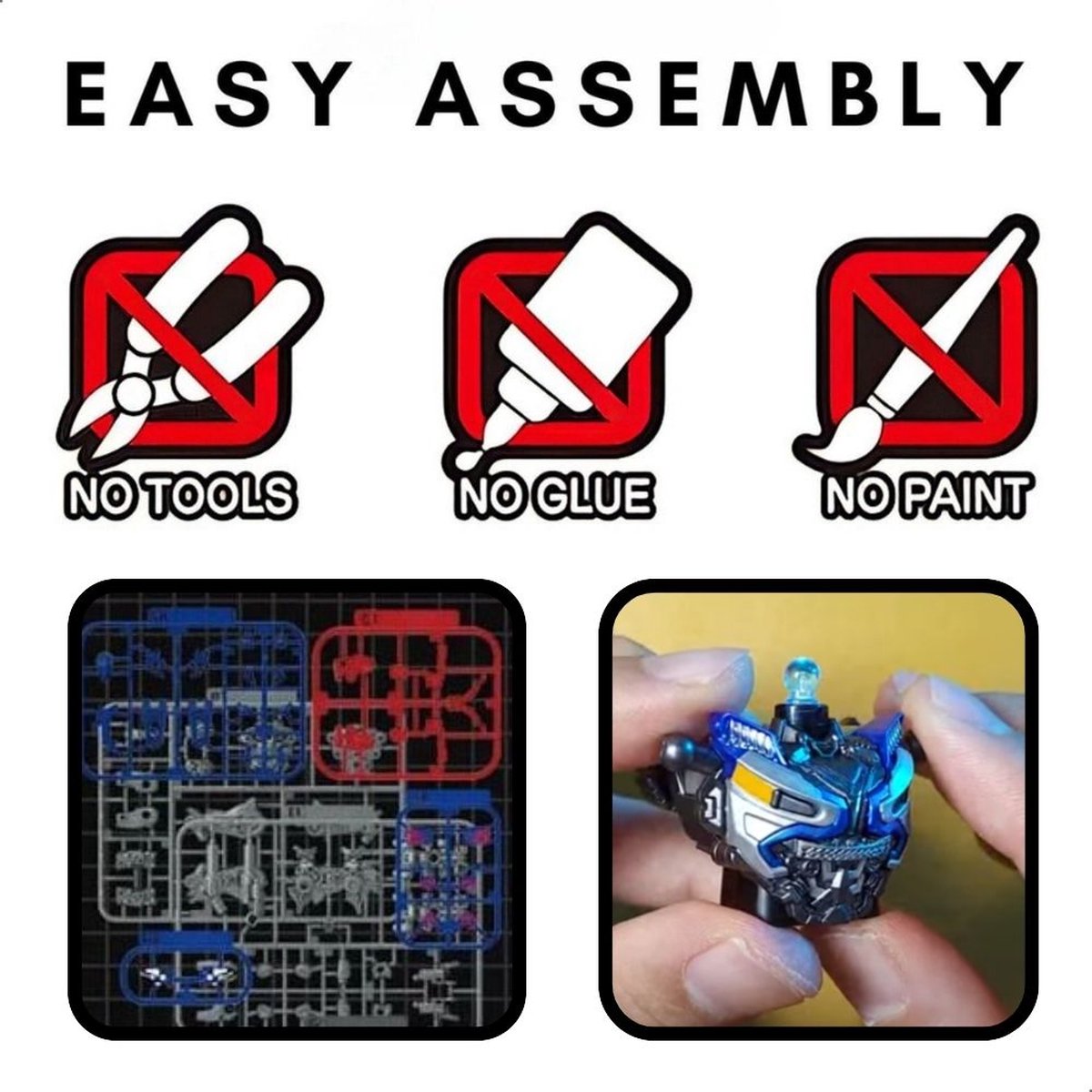 Blokees - Transformers Mirage incl. Display Box | Rise of the Beast | Auto bots modelbouw | Action figure modelkit | Speelgoed bouwpakketten voor volwassenen & kinderen | War for Cybertron