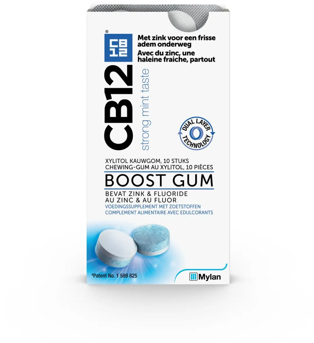 CB12 Boost Kauwgom Sterke Mintsmaak