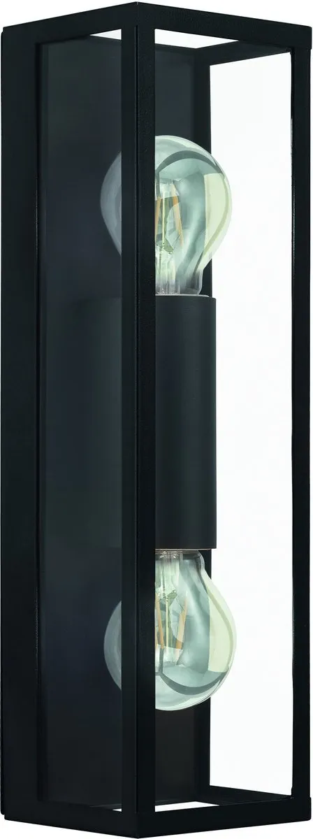 Eglo Amezola Wandlamp E27 - 2 Lichtpunten - Zwart
