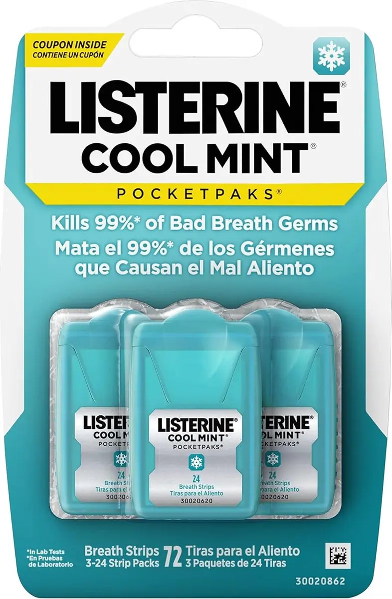 Listerine CoolMint Pocket Paks Strips - 72 Stuks - afbeelding 6 van 6
