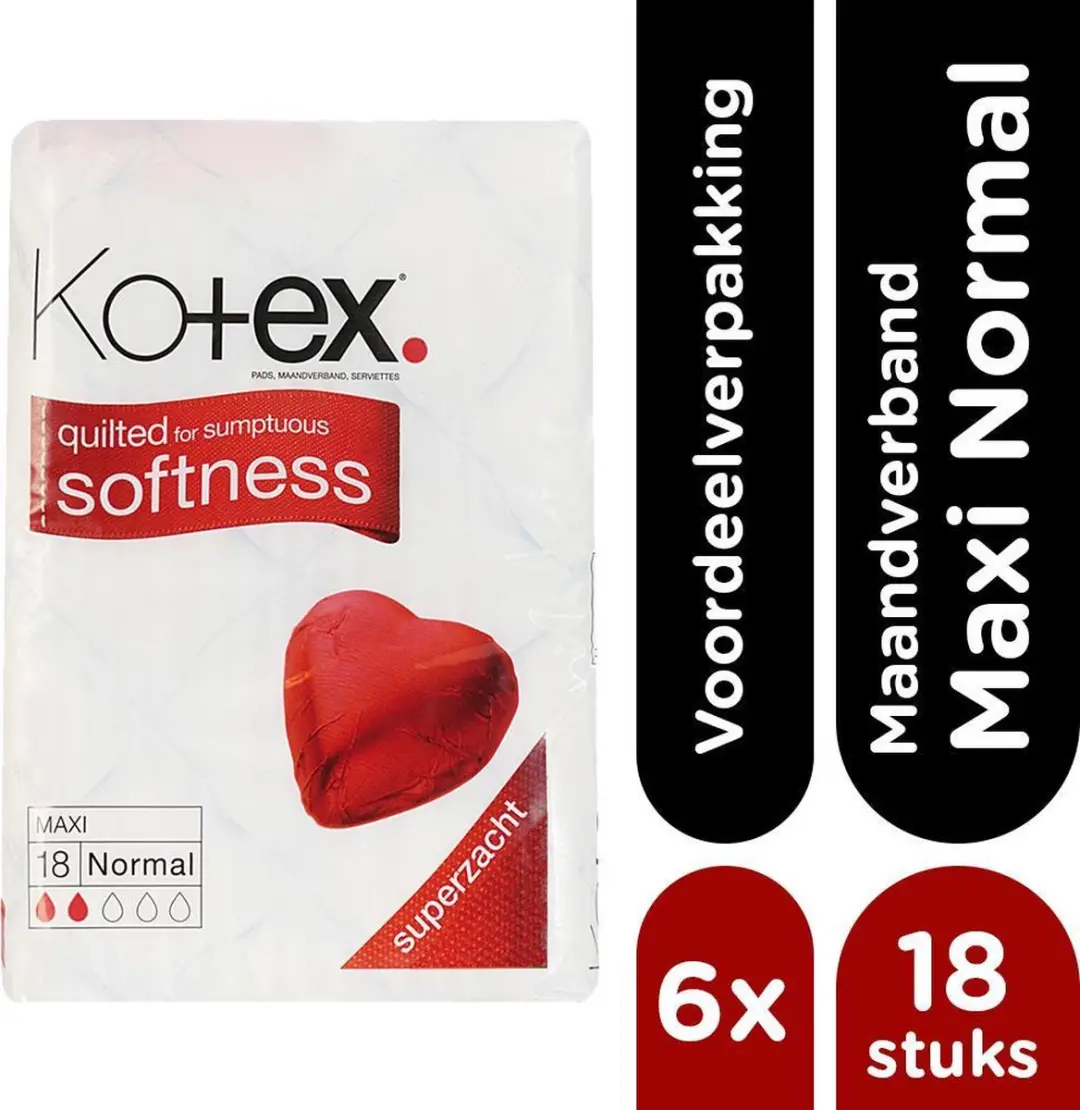 Kotex Maxi Normal Maandverband - 108 Stuks
