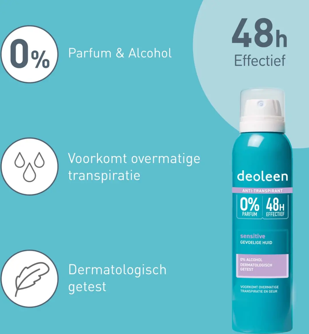 Deoleen Derma Intense Anti-transpirant Spray 150ml