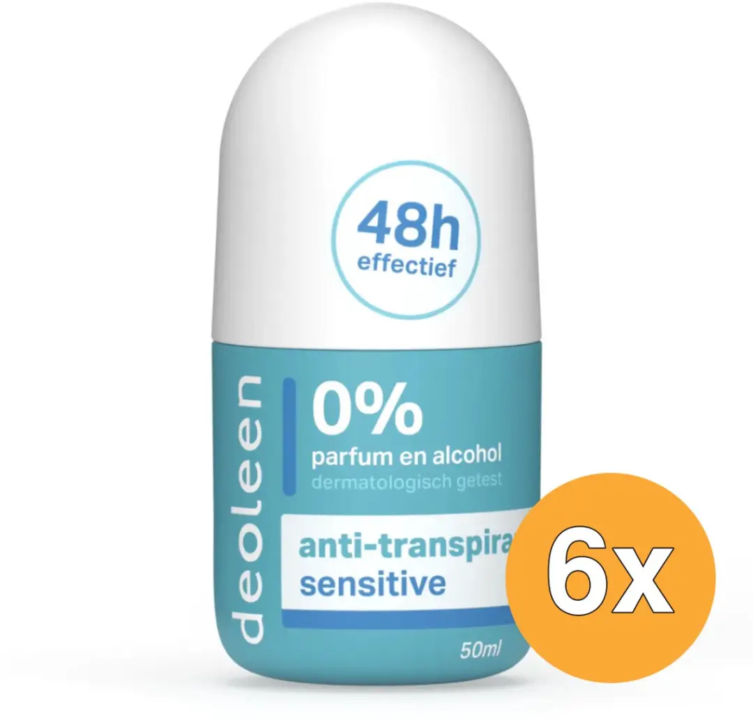 Deoleen Roller Sensitive 50ml - 6 Stuks