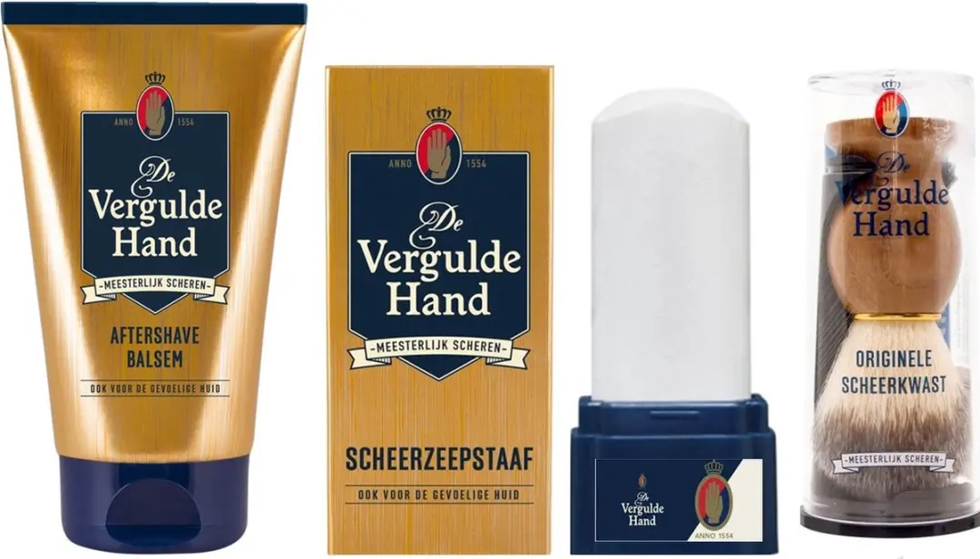 De Vergulde Hand 3-delige Scheerset
