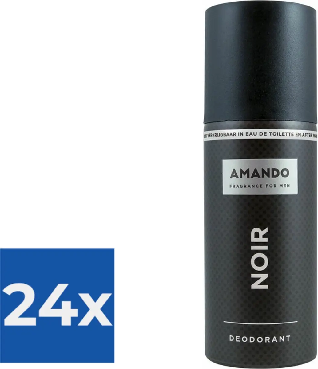 Amando Deodorant Spray Noir 150ml - 24 Stuks
