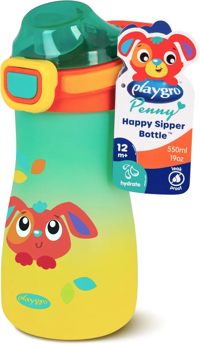 Playgro Penny Happy Sipper Fles 550ml - Multi Kleur