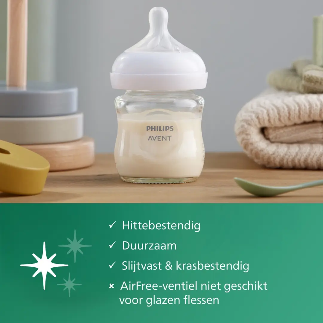 Philips Avent Natural Response Glazen Fles - 4x600ml Transparant