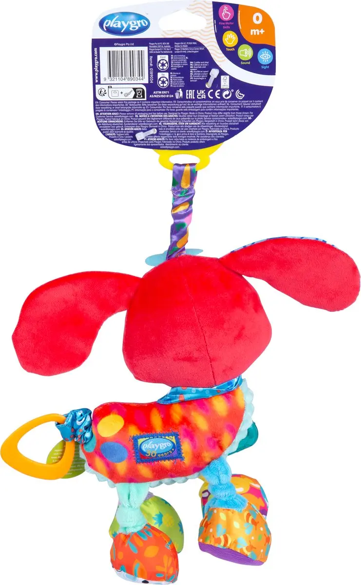 Playgro Activity Friend Penny Puppy - Rood