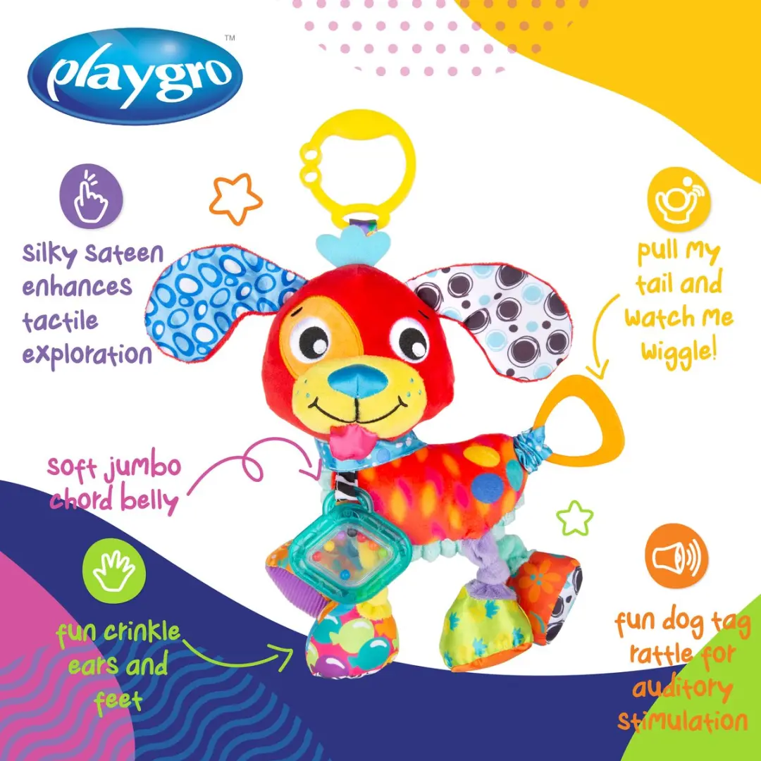 Playgro Activity Friend Penny Puppy - Rood