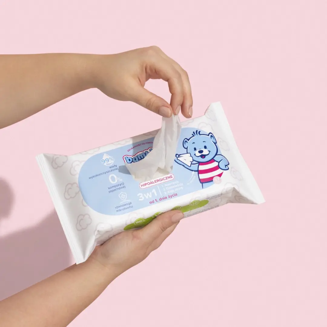 Bambino Waterdoekjes 3-in-1 - 57 Stuks