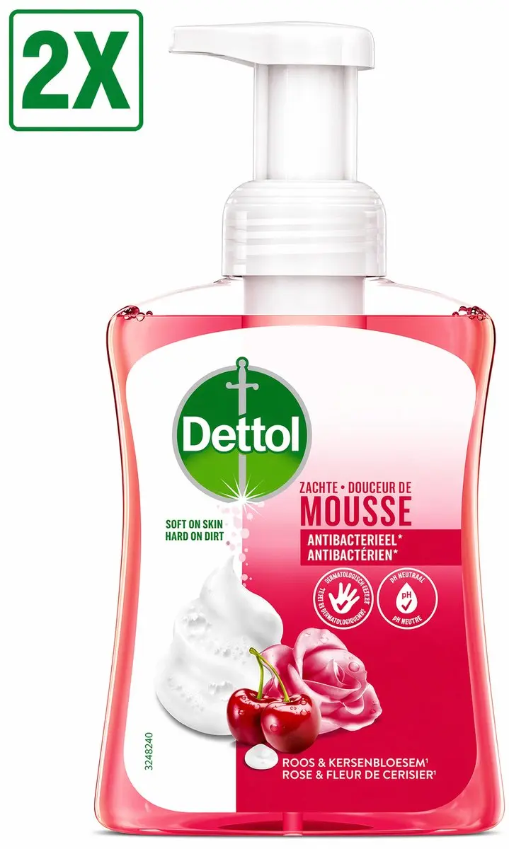 Dettol Handzeep Zachte Mousse Antibacterieel 250ml