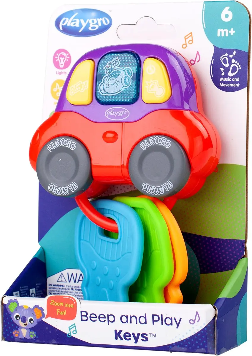 Playgro Beep and Play Sleutels Rammelaar - Multi