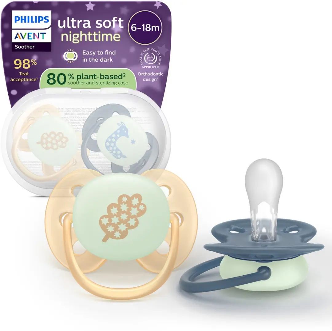 Philips Avent Ultra Soft Glow-in-the-dark Fopspeen SCF094/03
