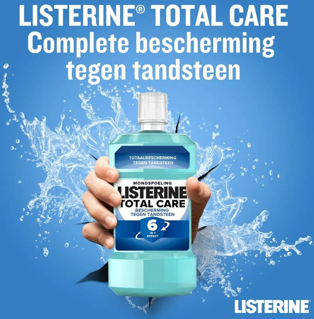Listerine Total Care Mondwater 500ml - 6 Stuks