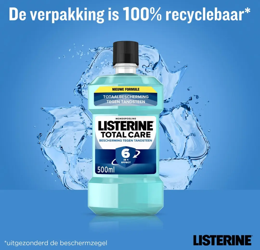 Listerine Total Care Mondwater 500ml - 6 Stuks