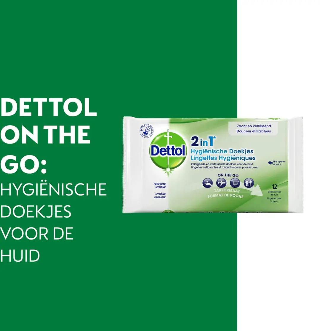 Dettol Hygiënische Schoonmaakdoekjes 3x12 Stuks