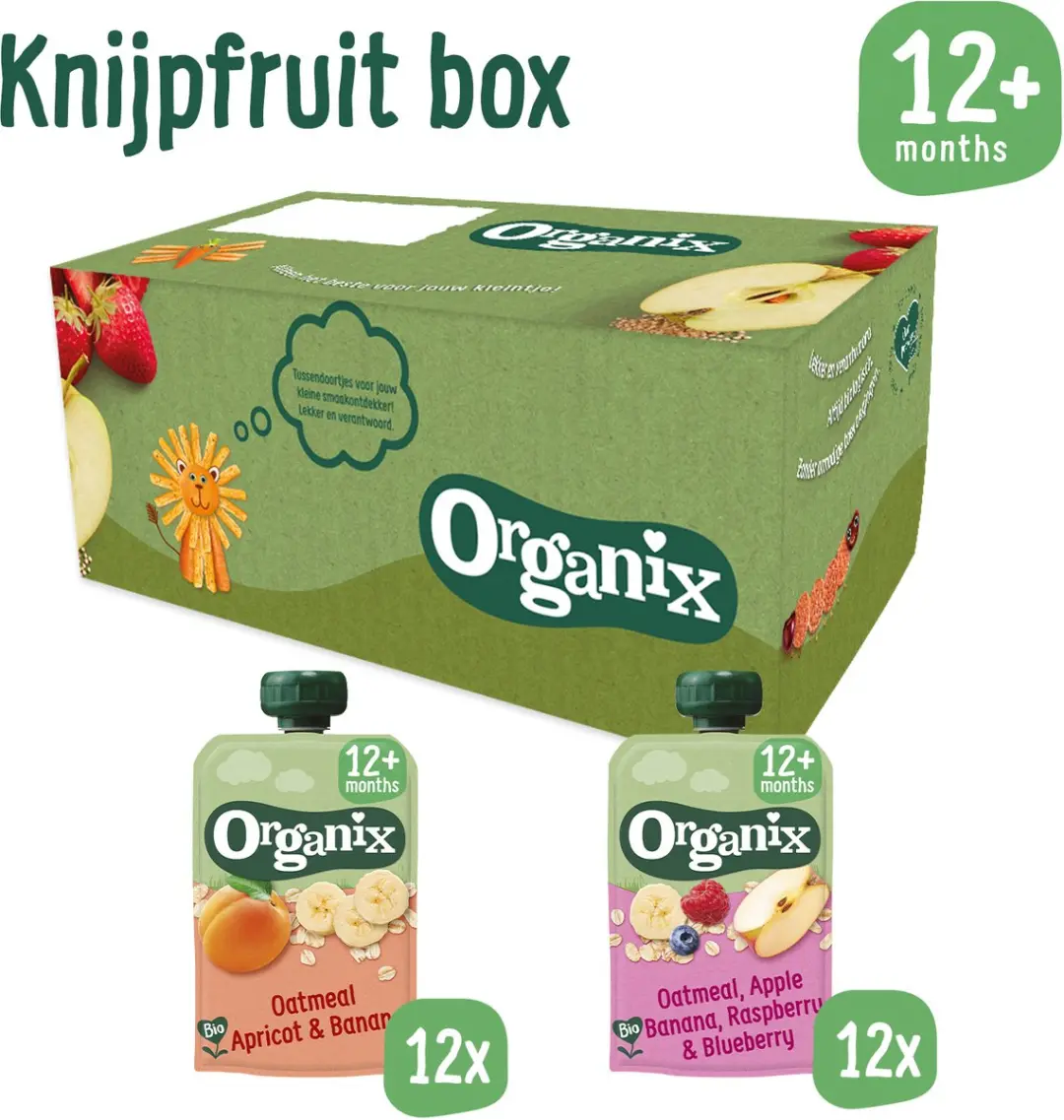 Organix Knijpfruit 24 Stuks