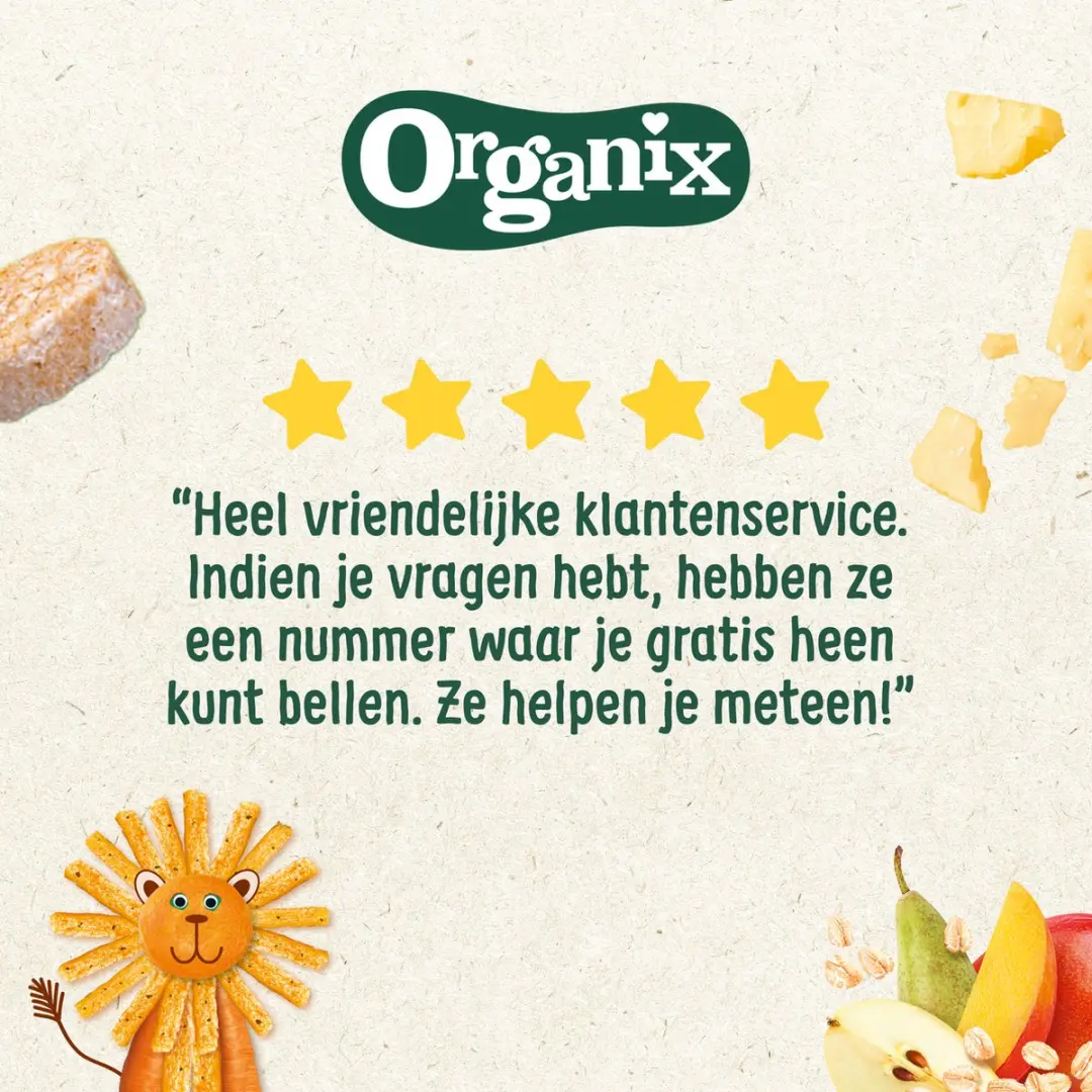 Organix Knijpfruit 24 Stuks - 100g - Biologisch