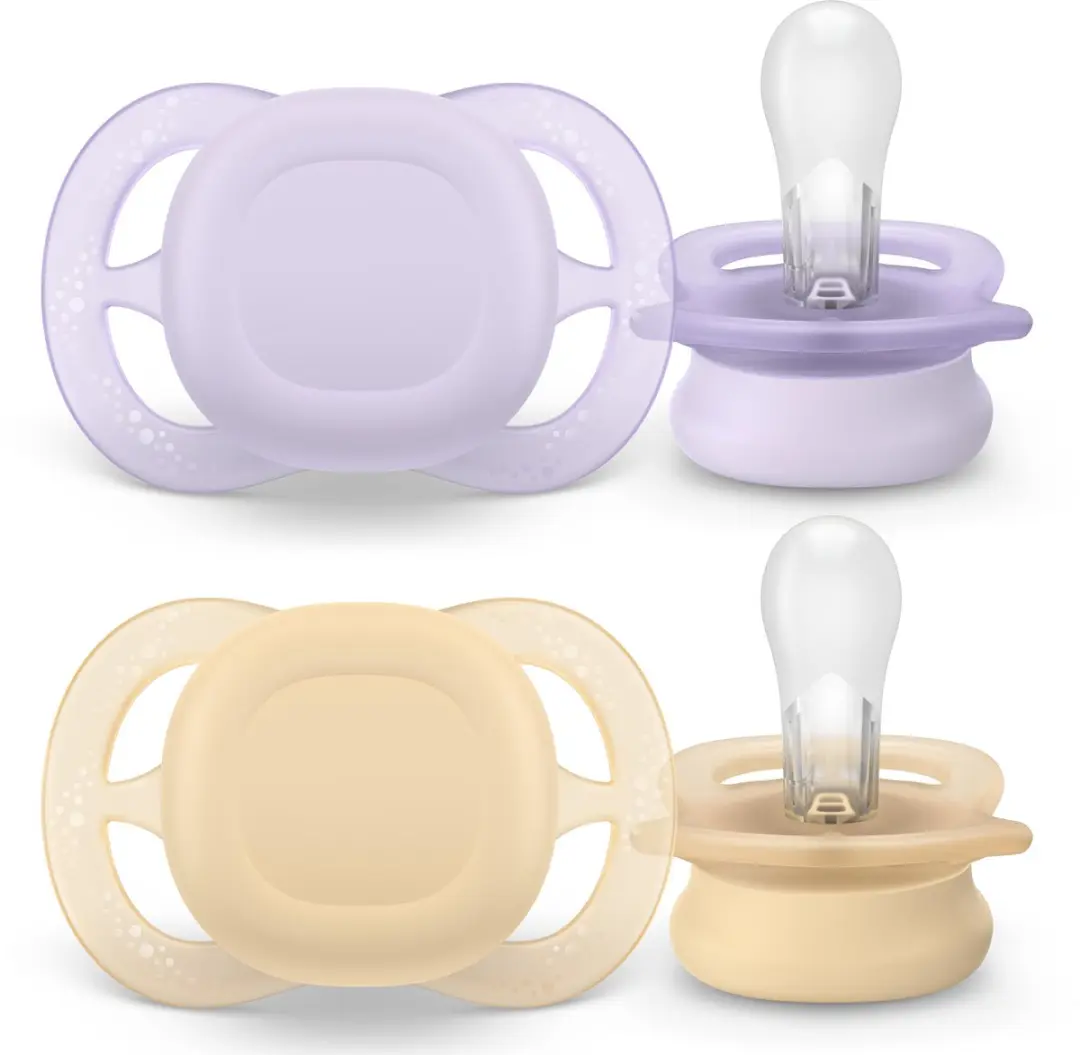 Philips Avent Ultra Start SCF075/11 Fopspenen 2 Stuks - Lila/Oker