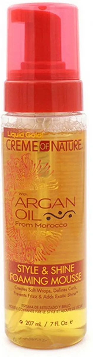 Creme of Nature Argan Oil Style & Shine Foaming Mousse 207ml